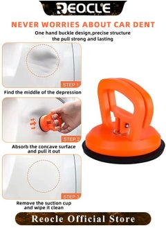REOCLE Car Dent Puller Remover with Suction Cups Powerful Dent Remover Tools Paintless Dent Repair Kit for Car Body Dent & Glass & Tiles  - Image 4