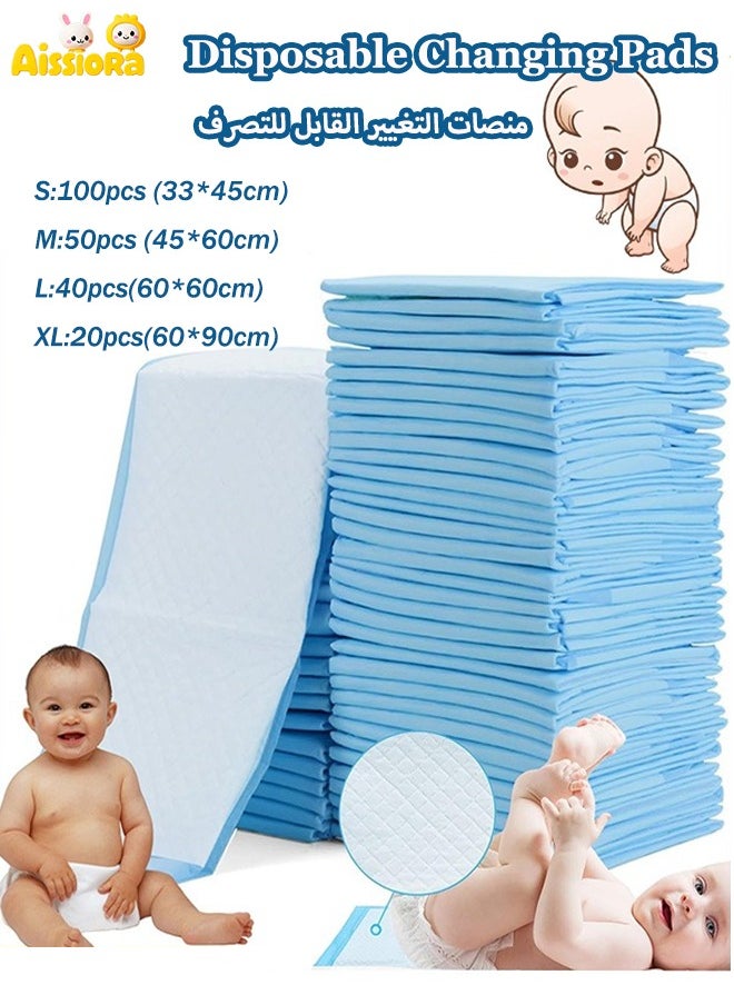Beauenty Disposable baby diaper pads, baby diaper pads, waterproof diaper pads, 5 layers of protection, ventilated and quick-drying leakproof  - Image 1