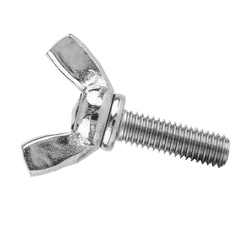 5 قطع براغي ذراعيات إبهام DIN316 من فولاذ 304 غير قابل للصدأ (مقاس M6*16) - Image 2