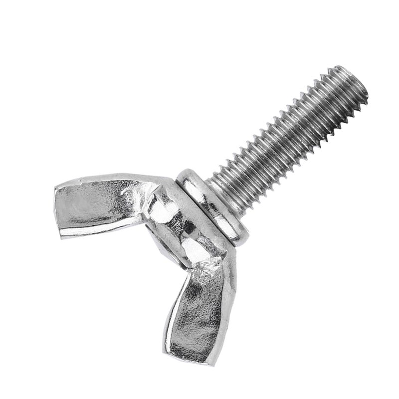 5 قطع براغي ذراعيات إبهام DIN316 من فولاذ 304 غير قابل للصدأ (مقاس M6*16) - Image 3