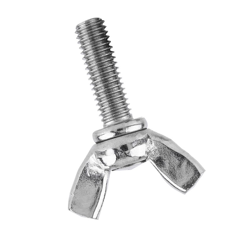 5 قطع براغي ذراعيات إبهام DIN316 من فولاذ 304 غير قابل للصدأ (مقاس M6*16) - Image 4