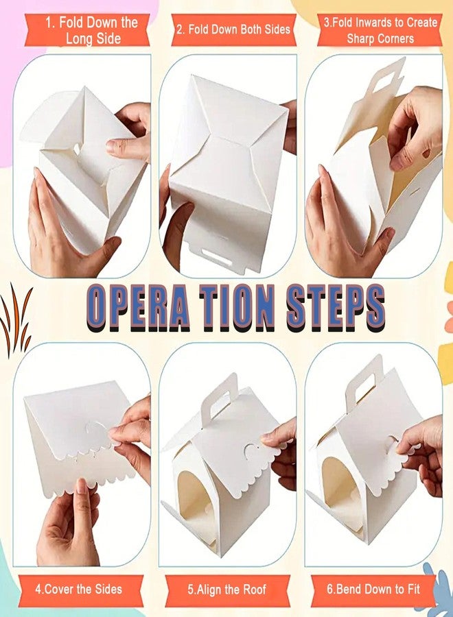 Hlmsyurx 30 Pcs Dog House Party Favor Boxes, White Dog House Shaped Treat Gift Boxes with Handle for Back to School Parties, Pet Birthday, School Events, DIY Crafting, Puppy Pet Adoption - Image 2