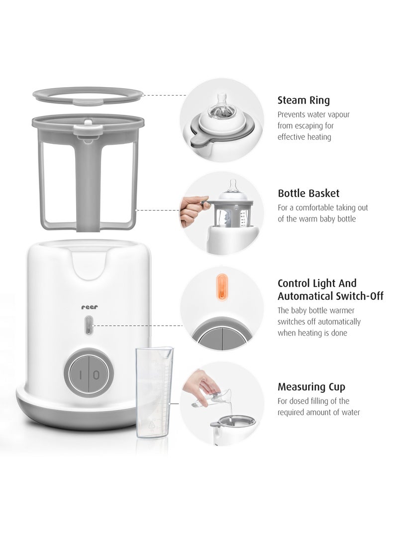 REER TurboFood Bottle Warmer for All Common Baby Food/Feeding Bottles, Quick Warming in only 90 seconds, Indicator Light and Automatic Switch-Off. - Image 4