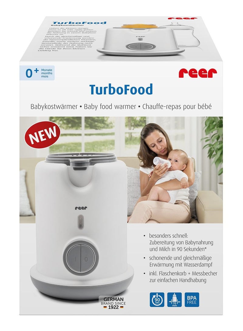 REER TurboFood Bottle Warmer for All Common Baby Food/Feeding Bottles, Quick Warming in only 90 seconds, Indicator Light and Automatic Switch-Off. - Image 2