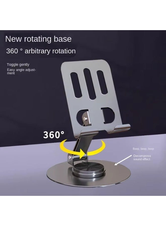 This phone holder opens and closes easily – lightweight, portable, and adjustable to any angle. Suitable for phones and tablets, it features a non-slip silicone base. - Image 2