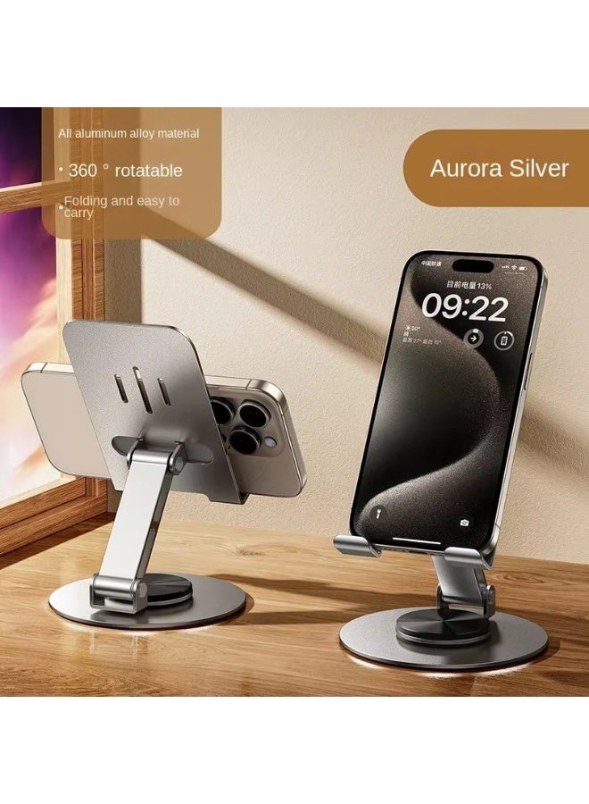 This phone holder opens and closes easily – lightweight, portable, and adjustable to any angle. Suitable for phones and tablets, it features a non-slip silicone base. - Image 4