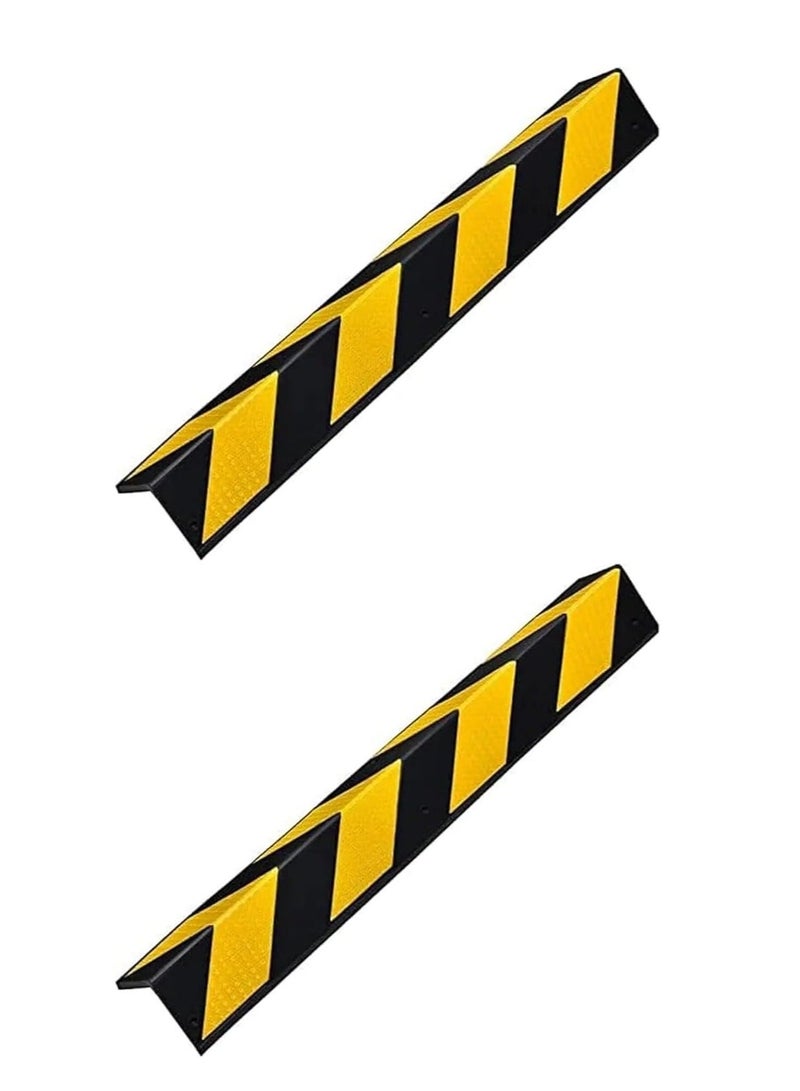 عباسلي واقي زاوية عاكس من قطعتين مع شرائط صفراء لحماية زوايا المرآب - Image 1