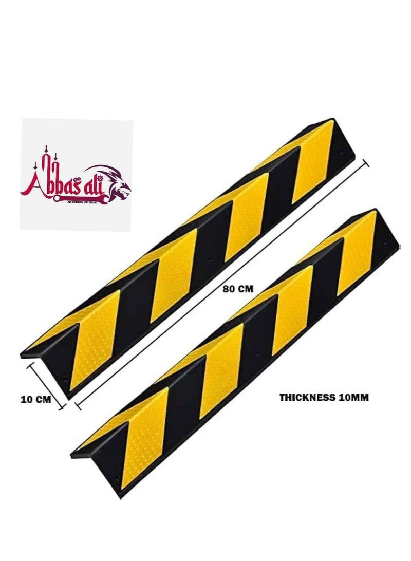 عباسلي واقي زاوية عاكس من قطعتين مع شرائط صفراء لحماية زوايا المرآب - Image 2