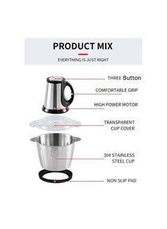SILVER CREST Meat Chopper Electric Silver Crest  stainless steel Bowel Capacity 3.8L Powerful Pure  - Image 4