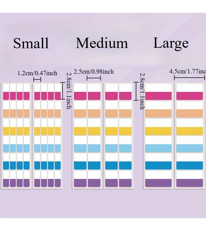 120 Writable Plastic Index Labels Reusable Page Markers Random Color S - Image 3