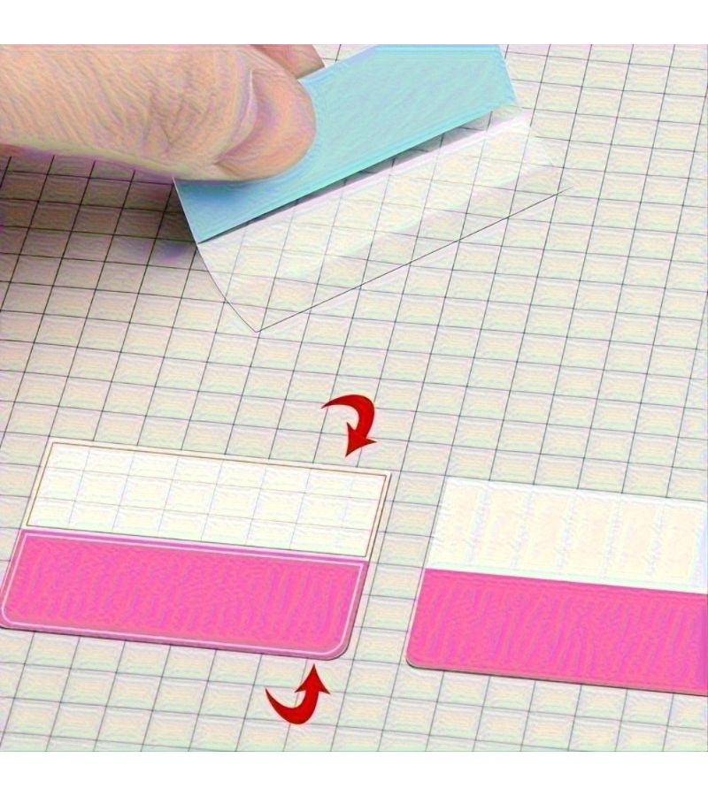 120 Writable Plastic Index Labels Reusable Page Markers Random Color S - Image 4