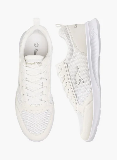 kangaROOS Men's Textured Sports Shoes with Lace-Up Closure
