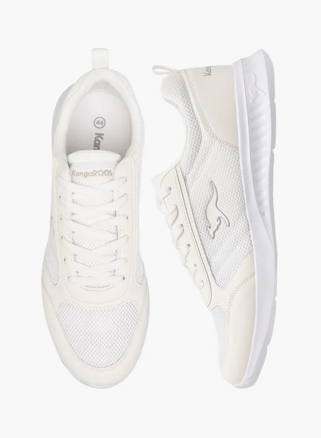 kangaROOS Men's Textured Sports Shoes with Lace-Up Closure