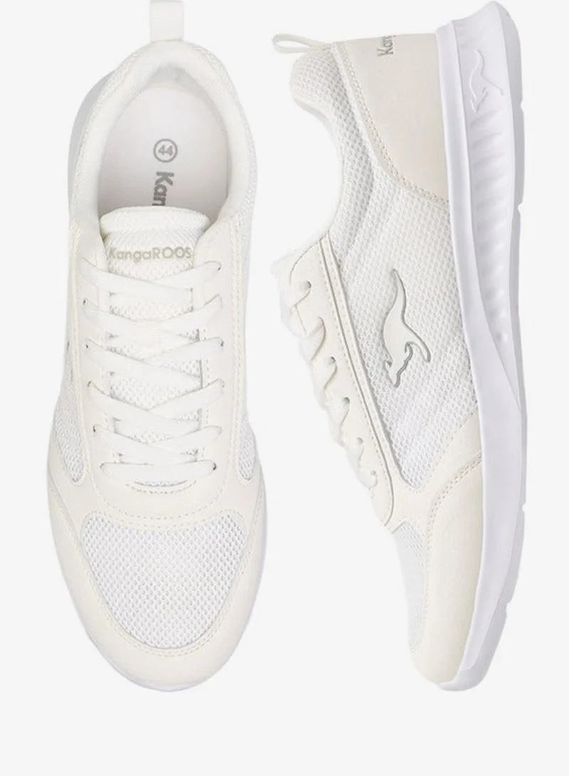 Kangaroos WHITE Men's Textured Sports Shoes with Lace-Up Closure for Men | Best Price UAE