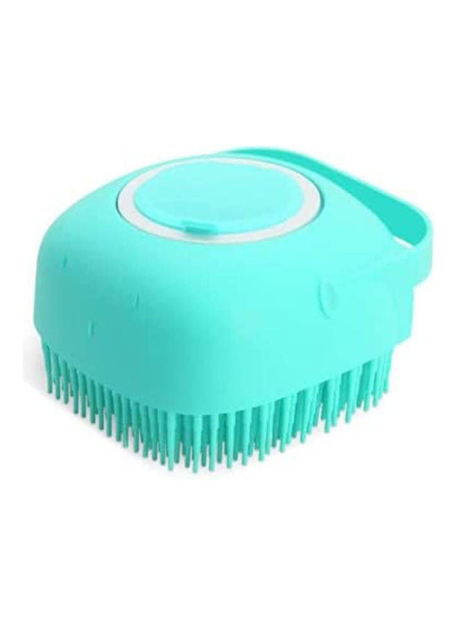 إسكدنيا فرشاة استحمام للكلاب من السيليكون، فرشاة تدليك ناعمة للقطط، موزع شامبو وفرشاة تدليك الحيوانات الأليفة أزرق - Image 1