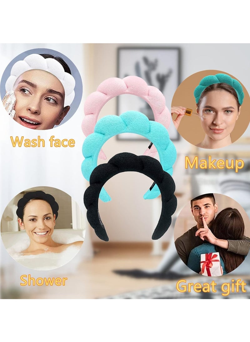 Generic - Terry Sponge Hair Scrunchie for Women, Bouffant Headband for Skin Care, Face Washing, Makeup Removal, Bath Set, Facial Mask multicolour - Image 1