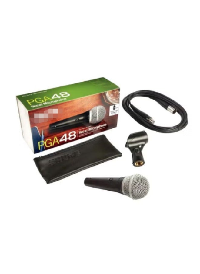 Cardioid Dynamic Vocal Microphone PGA48-XLR-E Black - Image 1