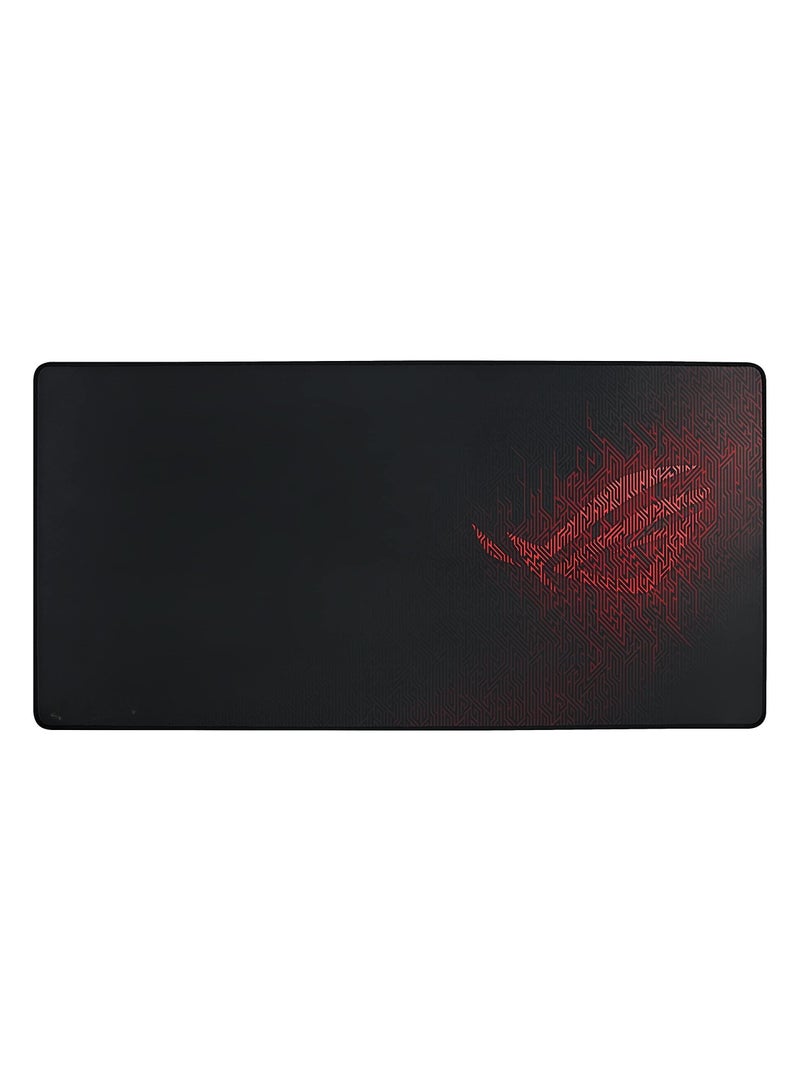 SYOSI Sheath Extended Soft Cloth Gaming Mouse Pad With Smooth Gliding Surface And Non-Slip Base - Black/R - Image 1