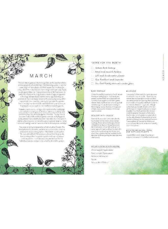 David & Charles The Wildlife Gardener's Almanac: A seasonal guide to increasing the biodiversity in your garden - Image 3