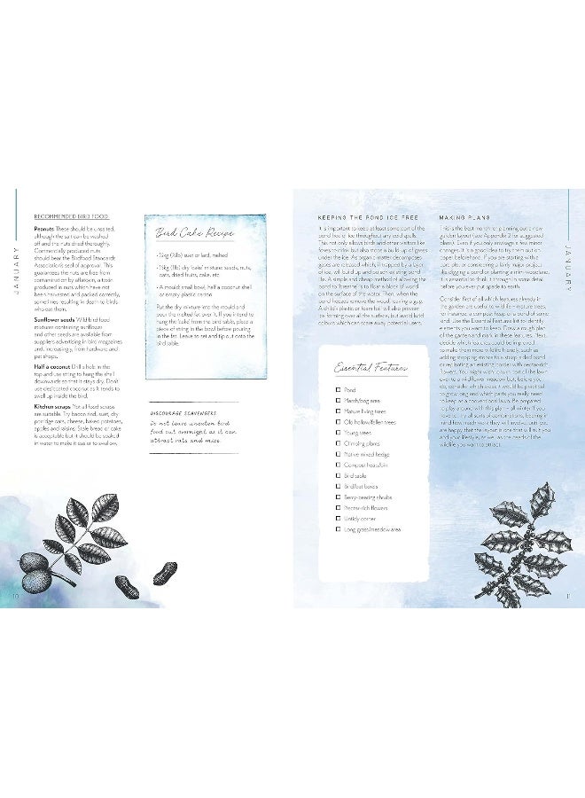 David & Charles The Wildlife Gardener's Almanac: A seasonal guide to increasing the biodiversity in your garden - Image 2