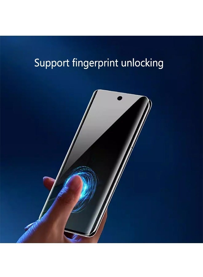 X-level 2 PCS Flexible Privacy Screen Protector for HONOR X9b 5g, with Fingerprint Unlock Compatible, Anti-Spy Full Adhesive Soft Film Phone Display Cover Accessory for HONOR X9b 5g  - Image 3