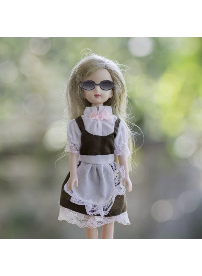TOYANDONA - 40 Pairs Diy Doll Dressing Glasses Doll Eyeglasses Mini Plastic Glasses Kids Doll Dress Up Toys Mini Dolls Costume Accessories For Crafts Dollhouse ( Random Color ) - Image 1