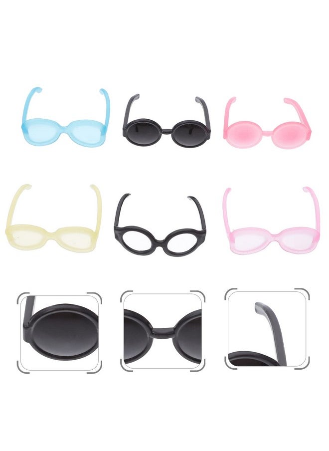 TOYANDONA - 40 Pairs Diy Doll Dressing Glasses Doll Eyeglasses Mini Plastic Glasses Kids Doll Dress Up Toys Mini Dolls Costume Accessories For Crafts Dollhouse ( Random Color ) - Image 1