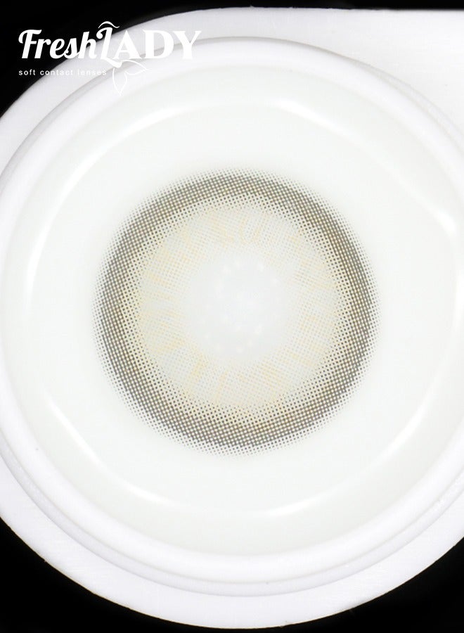 FreshLady Freshlady Wing Gray 14.20mm Colored Contact Lenses 1 Year Disposable for Daily Wear - Image 4