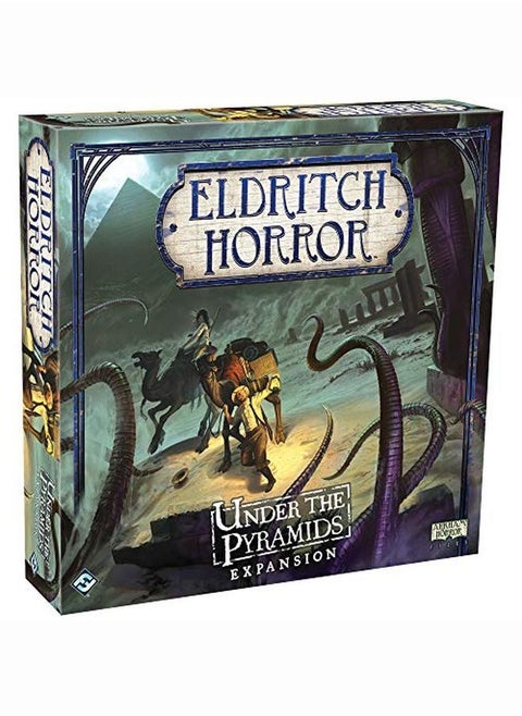 Eldritch Horror Under The Pyramids Board Game Expansion ; Mystery Game ; Cooperative Board Game For Adults And Family ; Ages 14+ ; 18 Players ; Avg. Playtime 24 Hours ; Made By