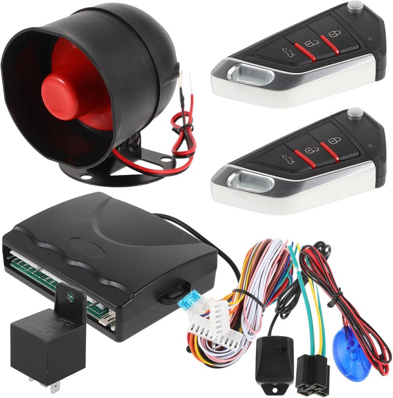 Car Alarm Central Locking Kit with Remote Start Universal Keyless Entry System Anti-Theft Security for Minivans and Sedans Automotive Interior - Image 1