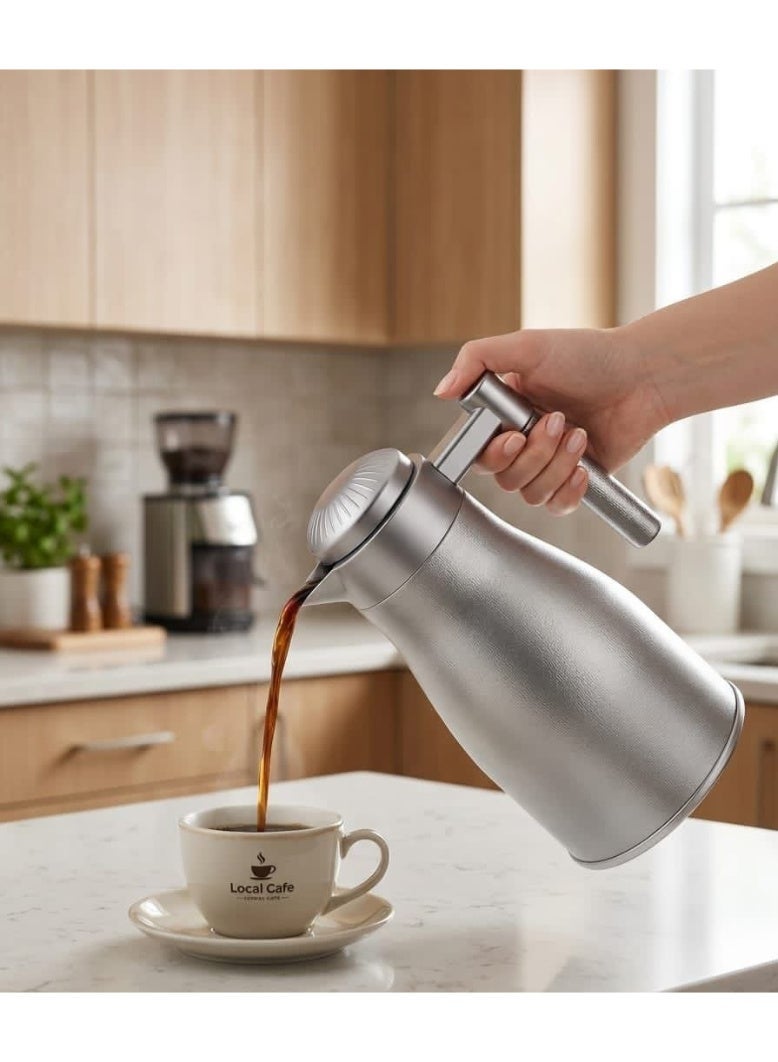 Modern serving pot in matte gray – 1 liter capacity - Image 1