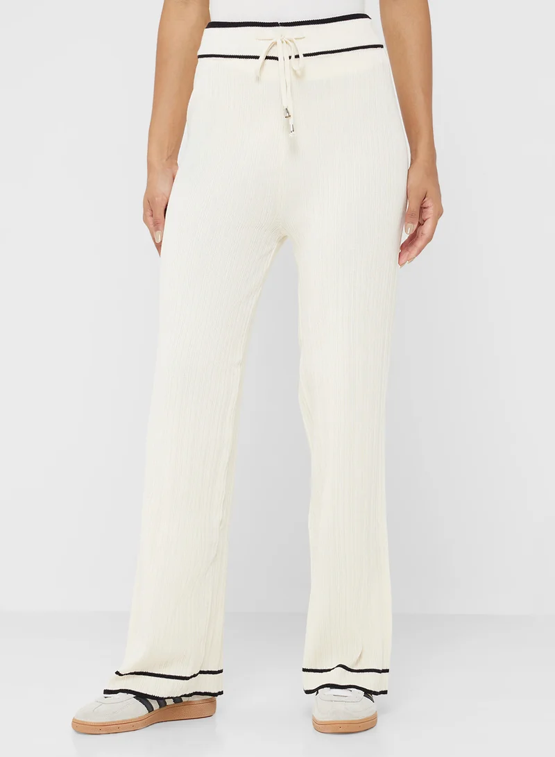 Ginger Basics Polo Kneck Fine Knit Top & Pant Coord Set