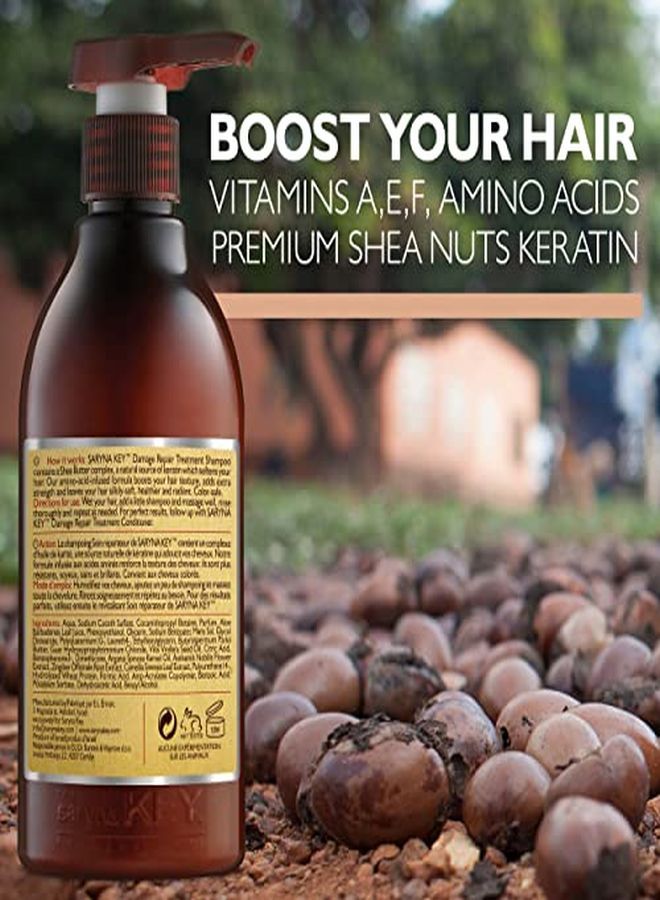 Saryna Key Damage Repair Shampoo With Pure African Shea Butter Moisturizing Shampoo For Dry Hair Professional Hair Care Keratin Treatment Sulfate ... - Image 2