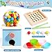 QimuMku 96 Wooden Gumball Machine Counting Montessori Toys for 3 4 5 Years Old Boys Girls Toddler Preschool Learning Activities Toy for Kids Ages 48 Birthday Gifts Sensory Toys - Image 4