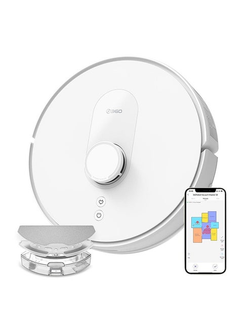 Robot Vacuum Cleaner S8LiDAR SLAM Multi floor White