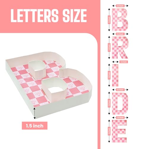 Pop Fizz Designs Charcuterie Board Letters I Baby or Bridal Shower Food Trays I Decorations Fillable Letters for Charcuterie I Food Display Bride - Image 3