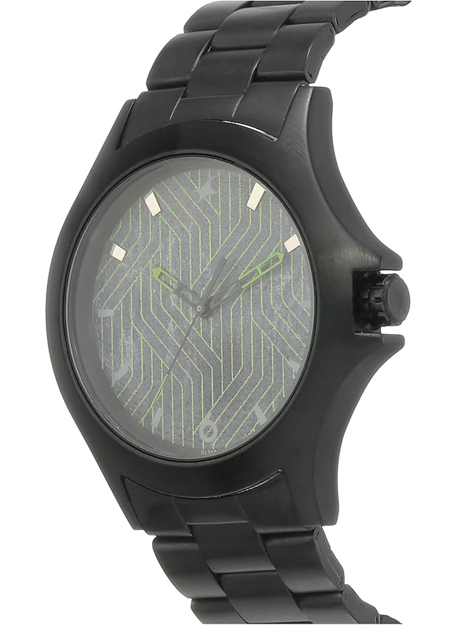 فاستراك ساعة رجالية أنالوج بمينا متعدد الألوان 3220Nm01 متعددة الألوان رمادي وأخضر - Image 2