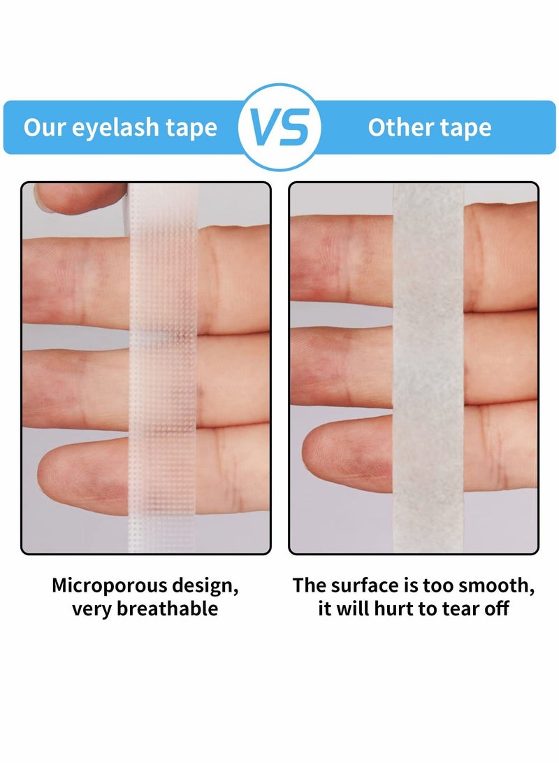 Excefore Lash Tape Adhesive Eyelash Tape, Eyelash Extension Tape, Breathable Eyelash Extension Tape, Adhesive Fabric Tape For for Eyelash Extension Supply 6 Rolls - Image 5