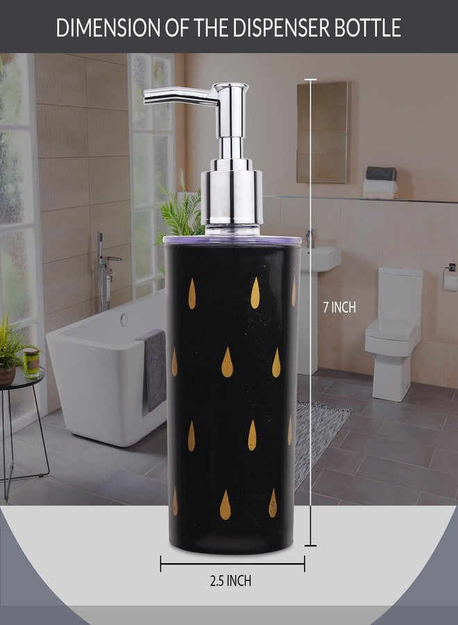 BATH GURU BG-SDB 08 Countertop Liquid Soap Dispenser for Wash Basin Bathroom, Multi-Use Plastic Dispenser Bottle for Shampoo, Lotion, Conditioner, Body Wash, Cleansing Oil, Dish Wash 300 Ml (Black) - Image 3