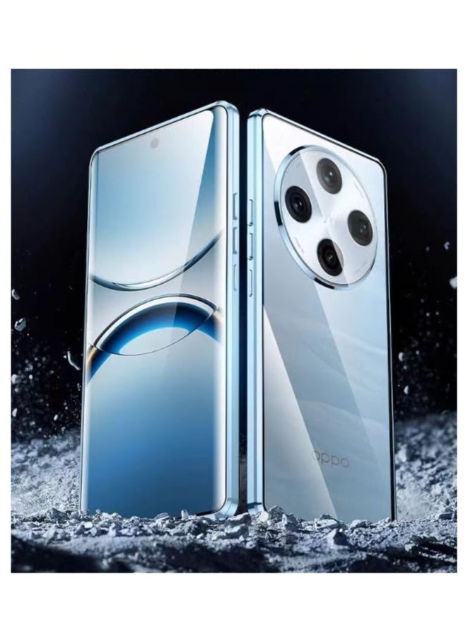 Double Sided Glass Case Compatible with Oppo Find X8 Pro Case, Built-in Magnetic, Seismic and Anti Fall Cover with Oppo Find X8 Pro