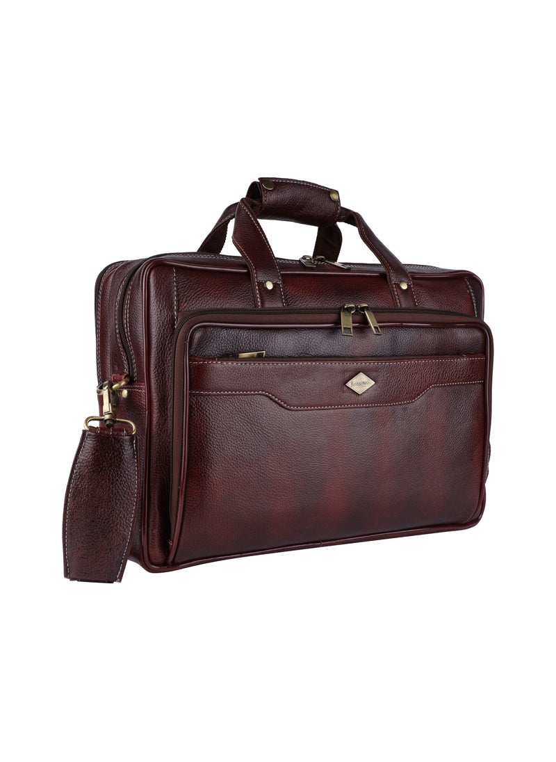 LAVERI LEATHER - Genuine Leather Office And Travel Document Laptop bag Style 437 C - Image 1