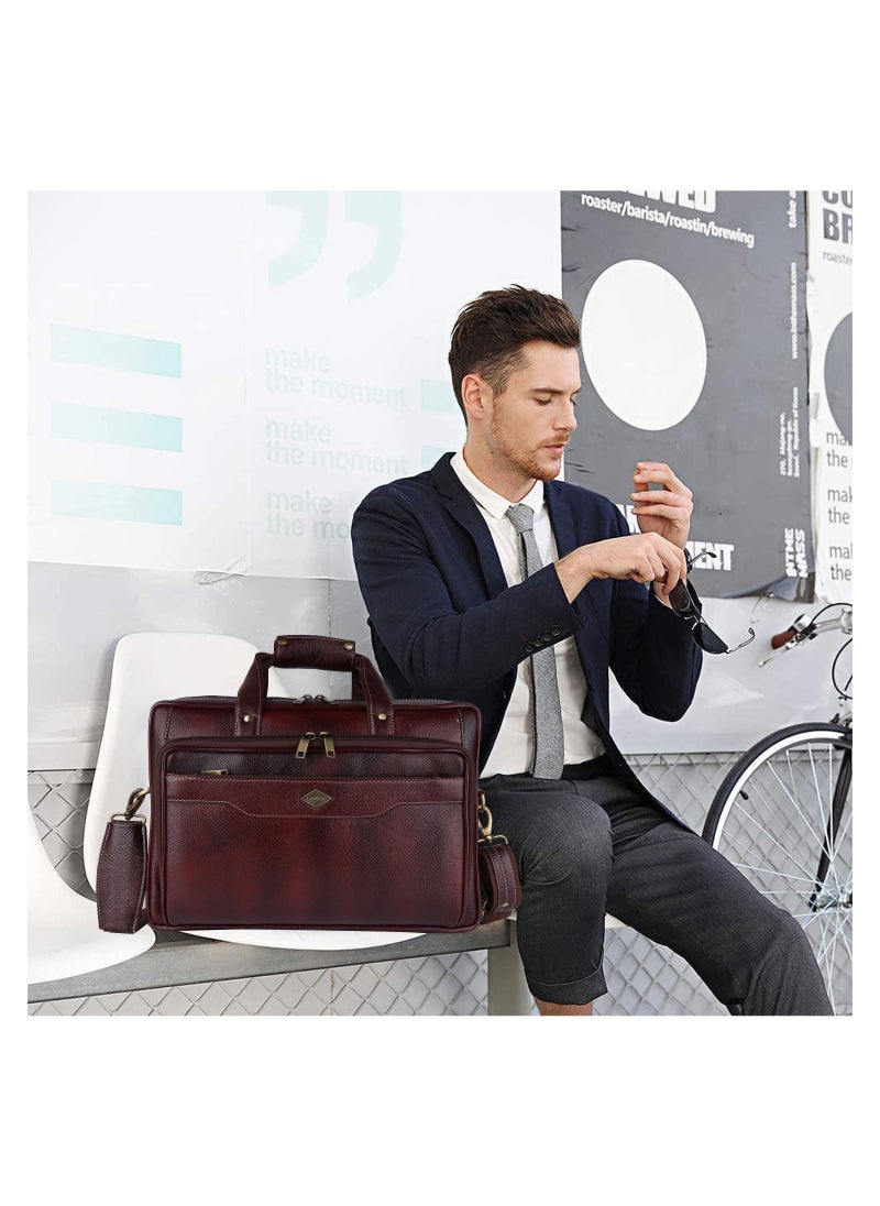 LAVERI LEATHER - Genuine Leather Office And Travel Document Laptop bag Style 437 C - Image 1