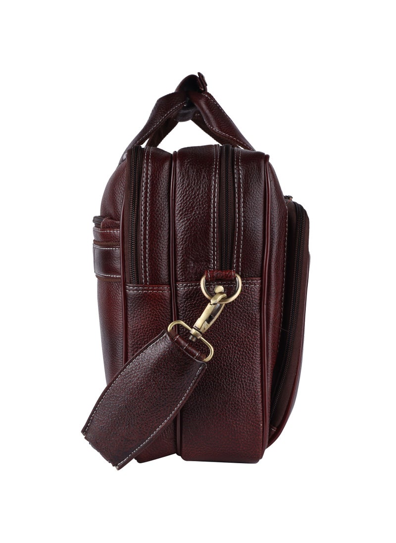 LAVERI LEATHER - Genuine Leather Office And Travel Document Laptop bag Style 437 C - Image 1
