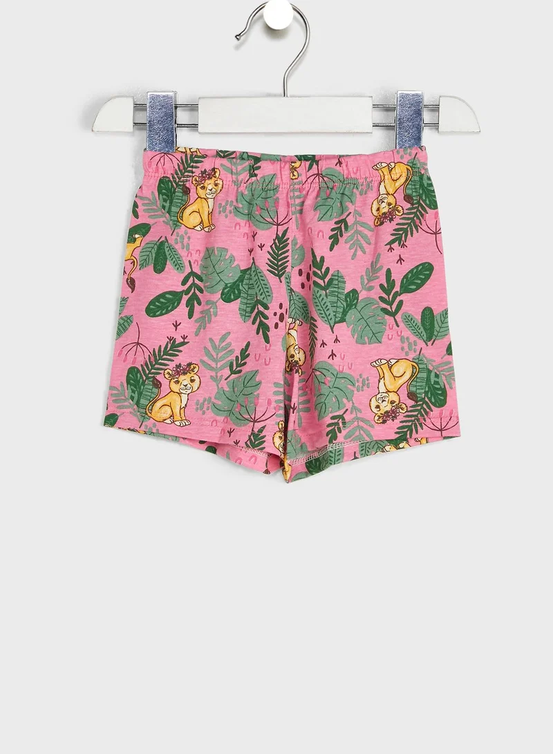 Bee Loop Infant Printed Blouse And Shorts Set