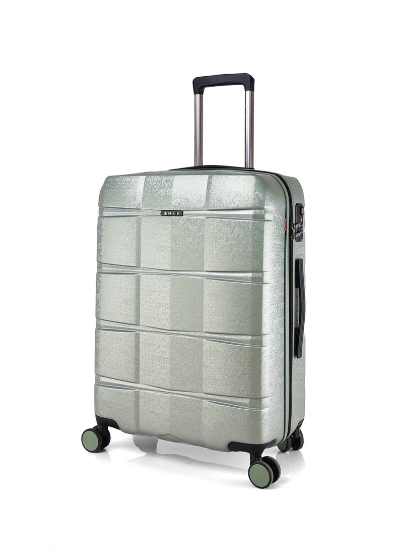 MAGELLAN Magellan Unisex Luggage Hard PC Material Travel Trolley Bag 1644HA/4P Matcha Green  - Image 2