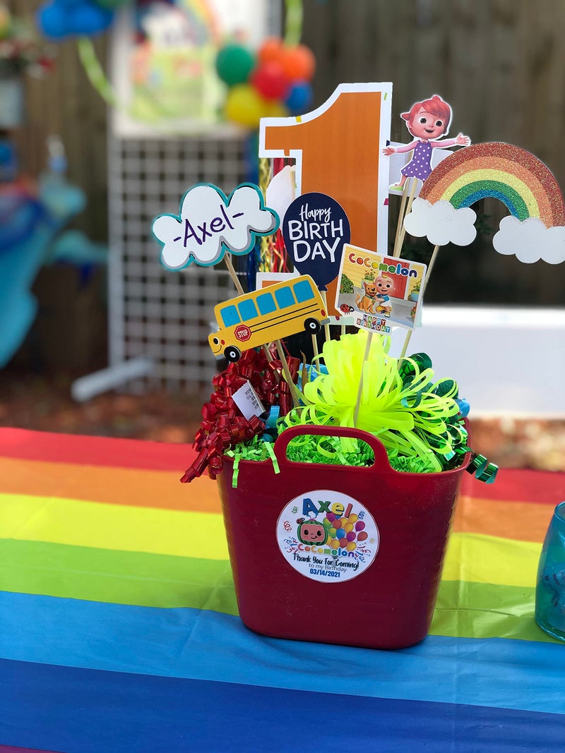 Oojami 4 Pack Rainbow Table Cover Rainbow Theme Tablecloth Party Supplies Ideal for Birthday Parties, Carnival, Baby Shower Table Cloth - Image 5