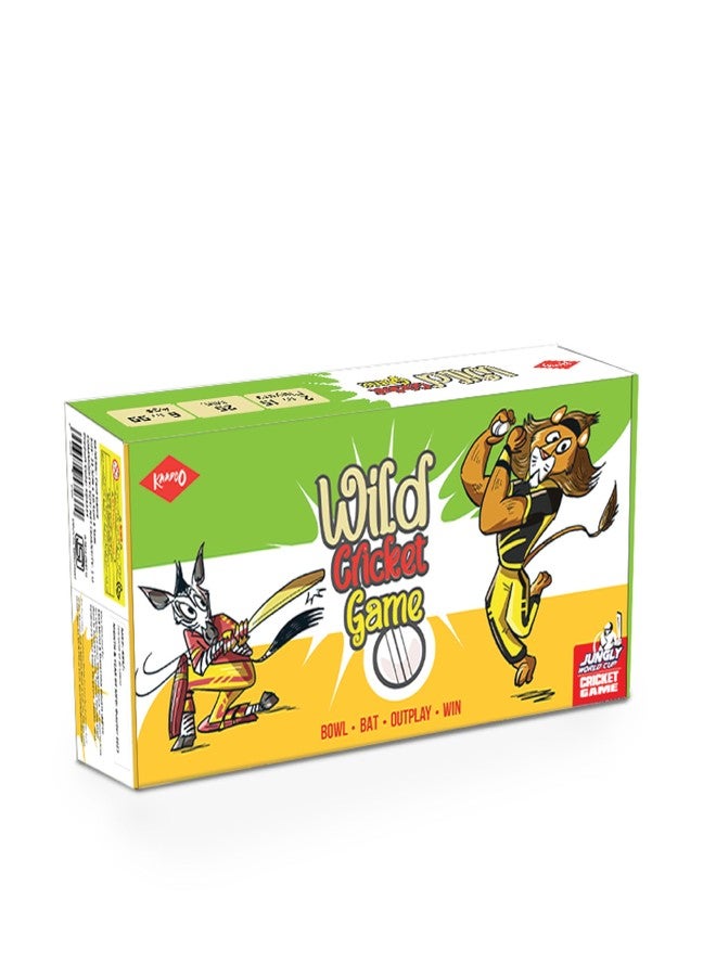 كادو لعبة KAADOO Wild Cricket - لعبة كريكيت ممتعة مستوحاة من الحياة البرية للأطفال من سن 6 سنوات فما فوق والمراهقين والبالغين - صنع في الهند (2-4 لاعبين) - مثالية خلال مباريات الدوري الهندي الممتاز للكريكيت، والعطلات، وأعياد الميلاد - هدية مثالية للشركات والأفراد. - Image 1