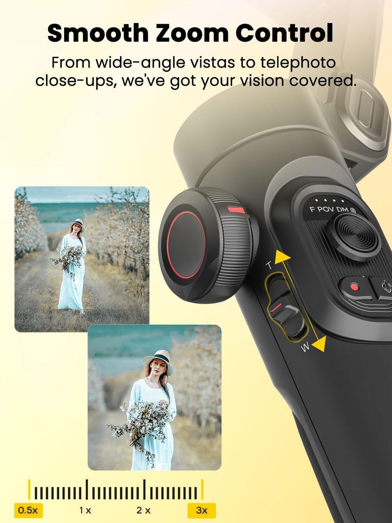 AOCHUAN XE AI Version Gimbal Stabilizer for Smartphone with AI Tracking and Gesture Control - Image 5