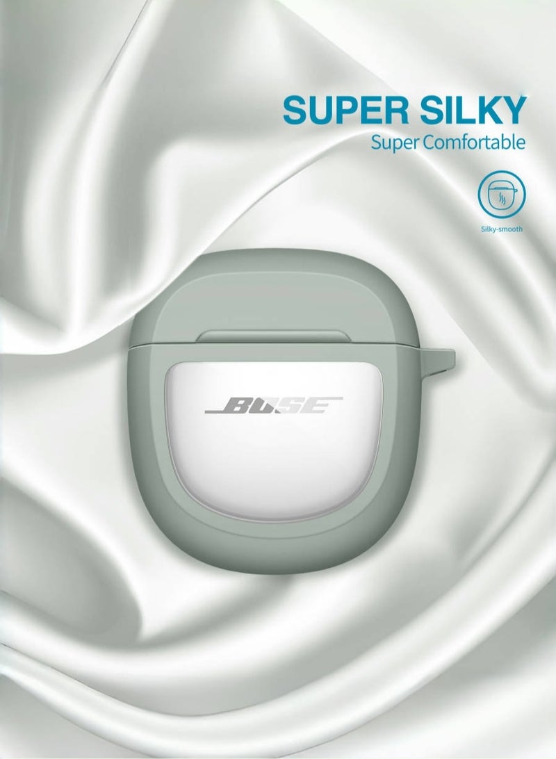 for Bose QuietComfort Ultra 2023 Case & Bose QuietComfort Earbuds II 2022 Case, with Carabiner, Green - Image 4