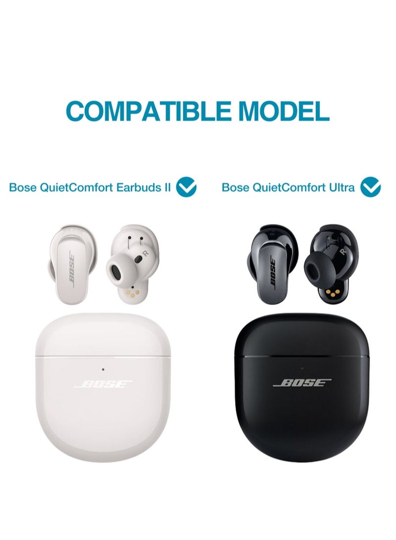 for Bose QuietComfort Ultra 2023 Case & Bose QuietComfort Earbuds II 2022 Case, with Carabiner, Green - Image 2